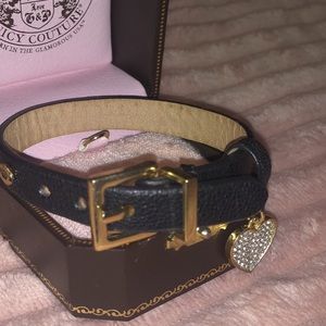 Juicy Couture Leather Adjustable Bracelet